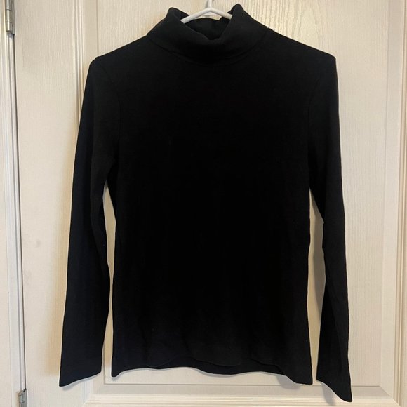 Uniqlo Heat Tech Fleece Black Turtleneck - Picture 3 of 6